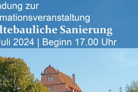 Einladung zur Informationsveranstaltung Sanierung Zaberfeld "Ortskern II": Förderung privater Modernisierungsmaßnahmen - Es geht los!