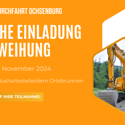 Einweihung der sanierten Ortsdurchfahrt Ochsenburg 